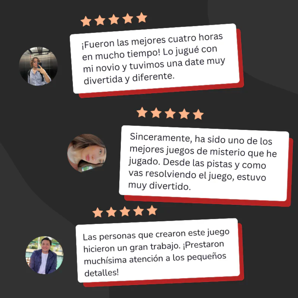 4x1 EN JUEGOS DE INVESTIGACIÓN - CASOS REALES